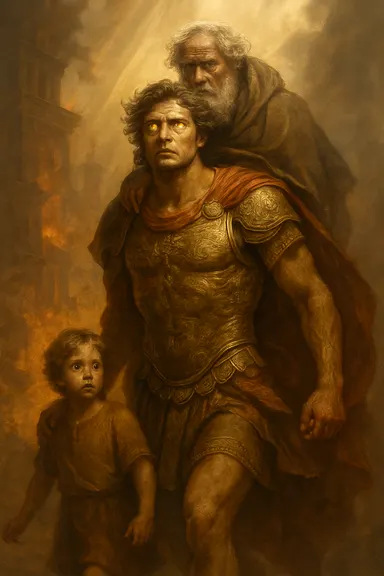 Aeneas – AI ilustrace