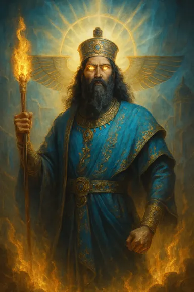 Ahura Mazda – AI ilustrace