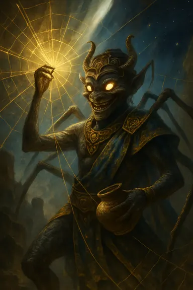 Anansi – AI ilustrace