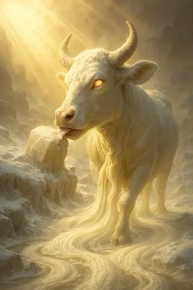 Audhumla – AI ilustrace