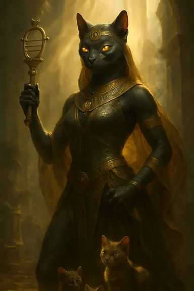 Bastet – AI ilustrace