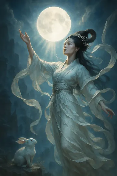 Čchang-e – AI ilustrace