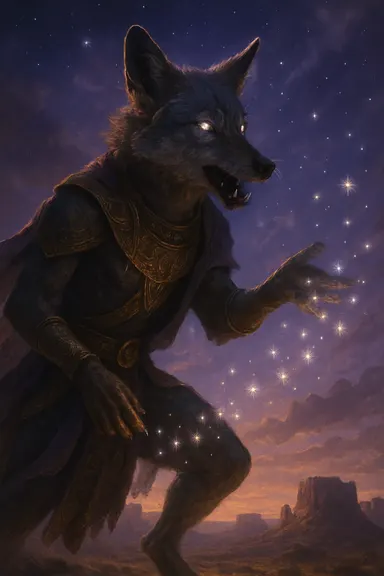 Kojot – AI ilustrace