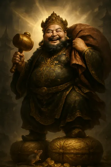 Daikokuten – AI ilustrace