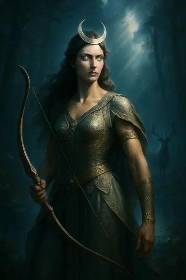 Diana – AI ilustrace