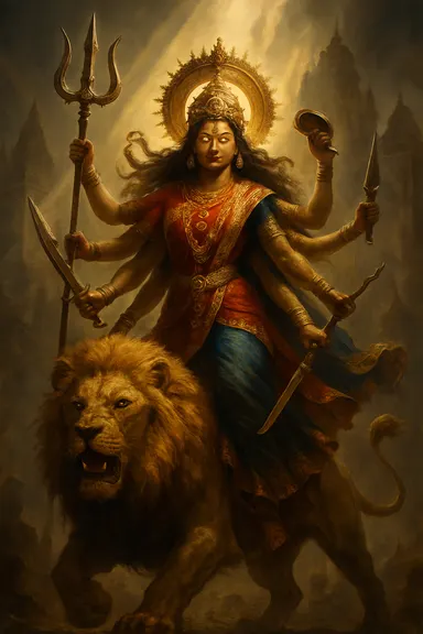 Durga – AI ilustrace