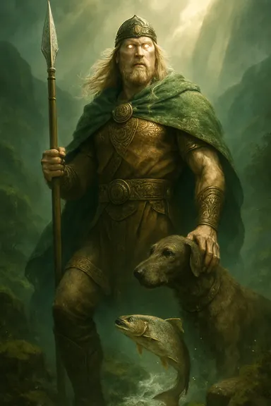 Fionn mac Cumhaill – AI ilustrace