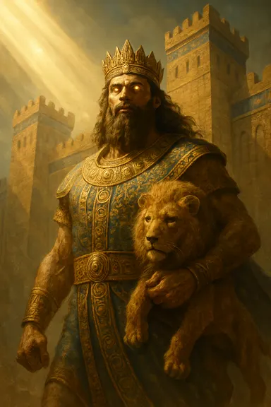 Gilgameš – AI ilustrace
