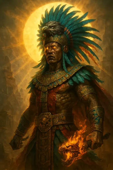 Huitzilopochtli – AI ilustrace
