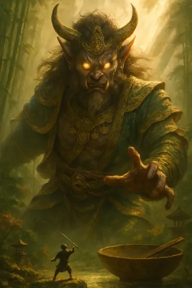 Issun-bóši – AI ilustrace