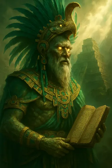 Itzamná – AI ilustrace