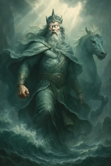 Manannán mac Lir – AI ilustrace