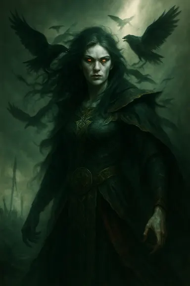 Morrígan – AI ilustrace