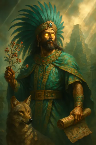 Nezahualcóyotl – AI ilustrace