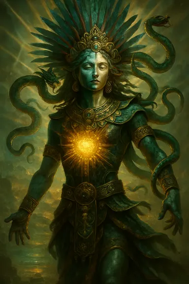 Ometeotl – AI ilustrace