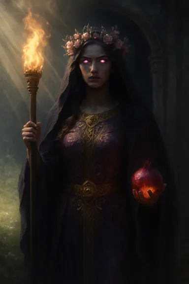 Persefona – AI ilustrace