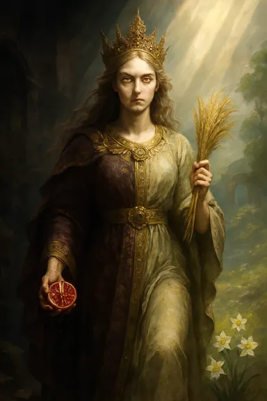 Proserpina – AI ilustrace