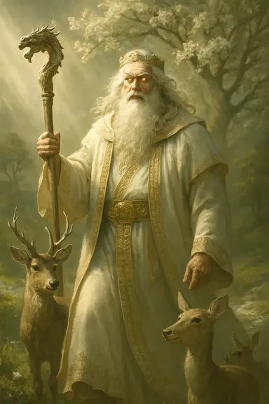 Sagán Ubgen (Bílý stařec) – AI ilustrace