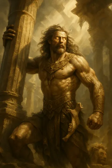 Samson – AI ilustrace