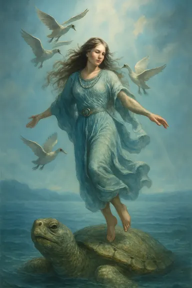 Nebeská žena – AI ilustrace