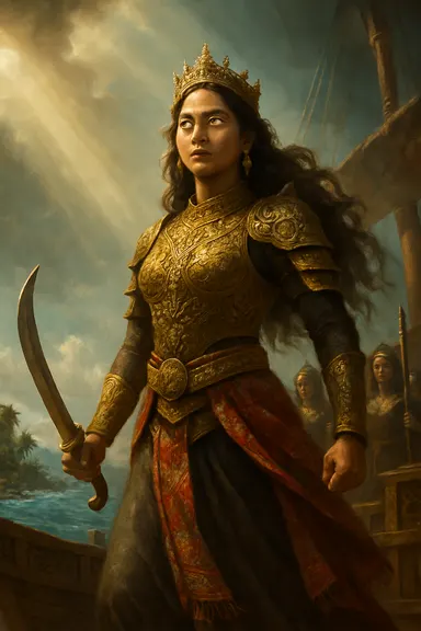 Princezna Urduja – AI ilustrace