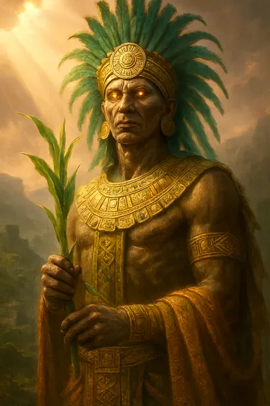 Xipe Totec – AI ilustrace