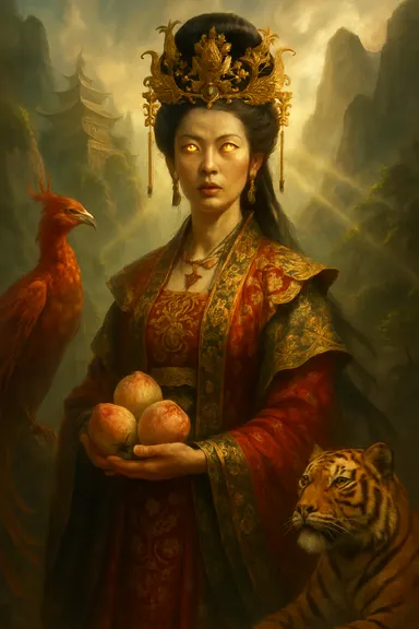 Si-wang-mu – AI ilustrace
