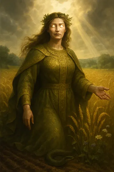 Žemyna – AI ilustrace
